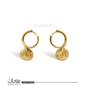 گوشواره مینیمال طرح ورساچه با آویز ظریف