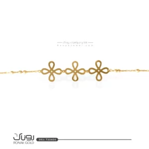 دستبند طلای گلبرگ