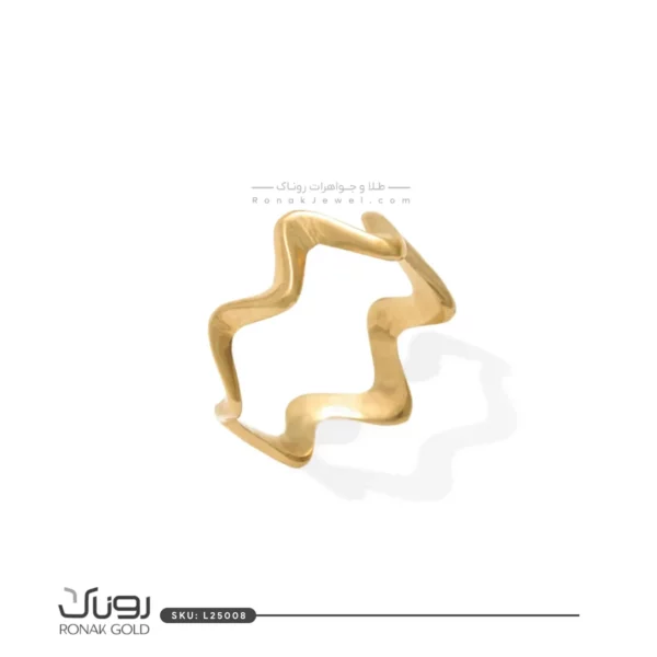 انگشتر طلای امواج
