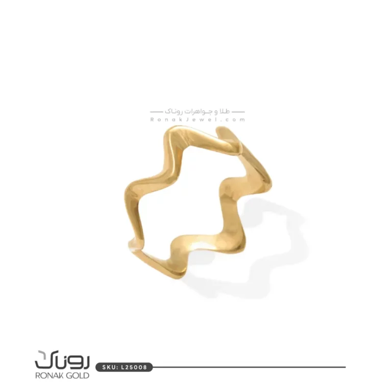 انگشتر طلای امواج
