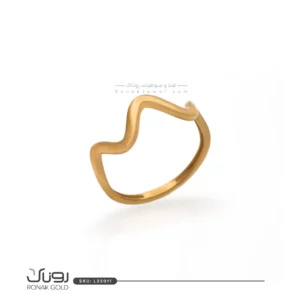 انگشتر طلای موج