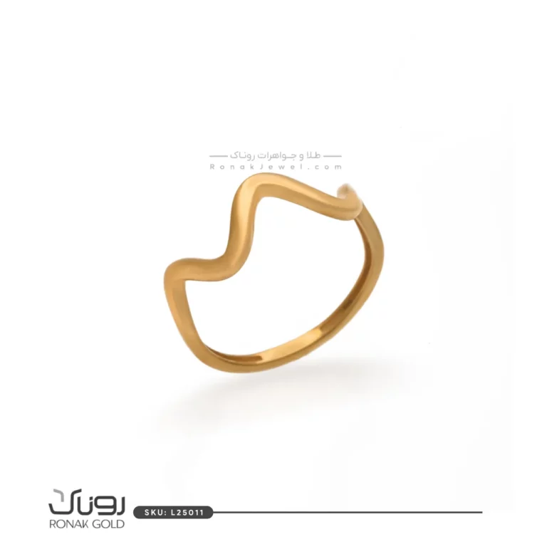 انگشتر طلای موج